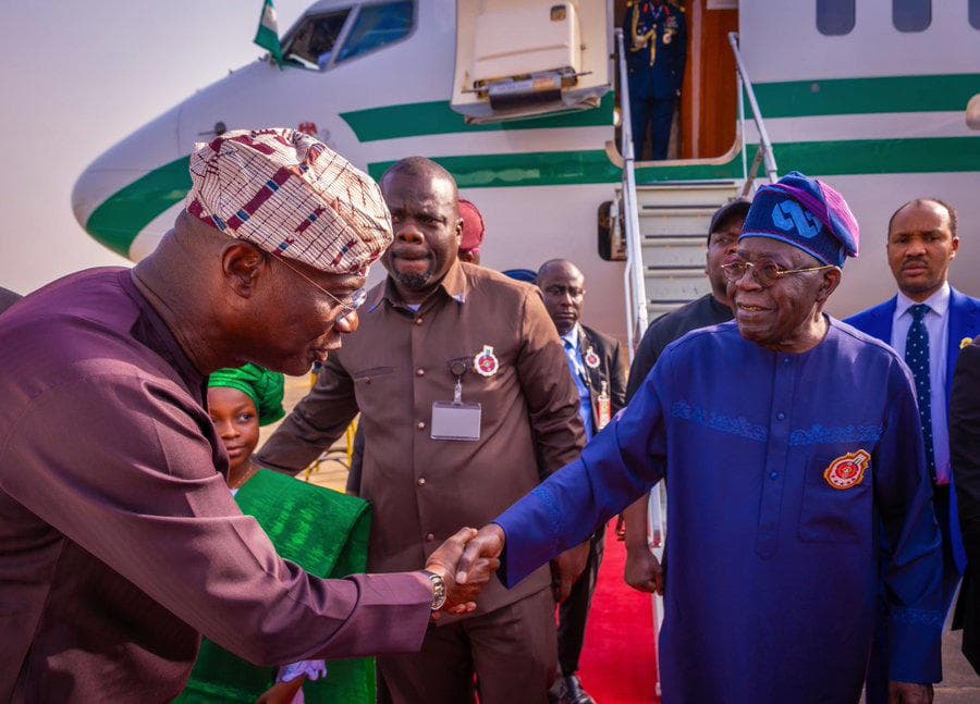 Tinubu arrives Lagos for Easter, project inaugurations