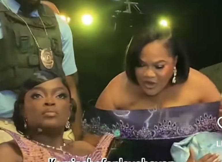 Video: Funke Akindele snubs Toyin Abraham at Iyabo Ojo’s movie premiere