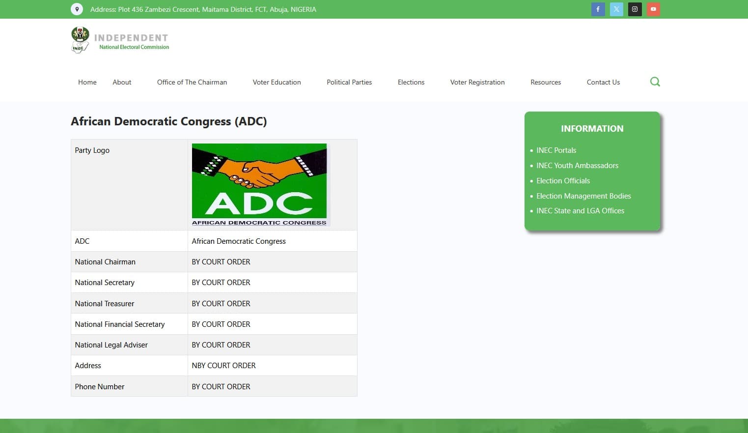 ADC Kicks Against INEC Delisting Move, Urges Calm