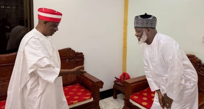 PHOTOS: Kwankwaso Meets Ex-Kano Deputy Gov Gawuna After Dumping APC