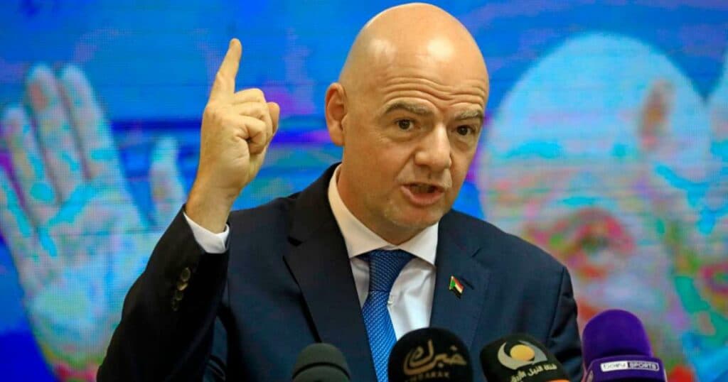 FIFA president Infantino attends Iran friendly in Turkey