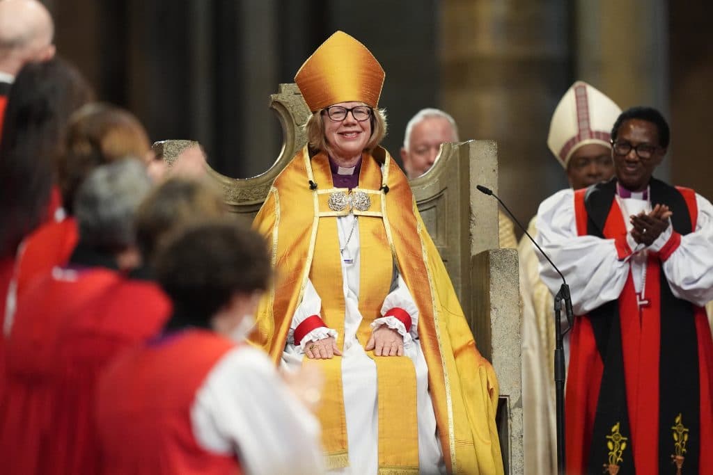 Ex-midwife enthroned as first female Archbishop of Canterbury