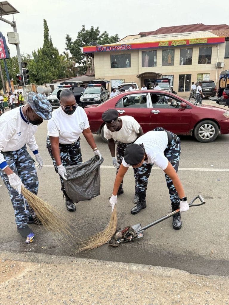 Police Day: FCT CP leads officers in sanitation exercise